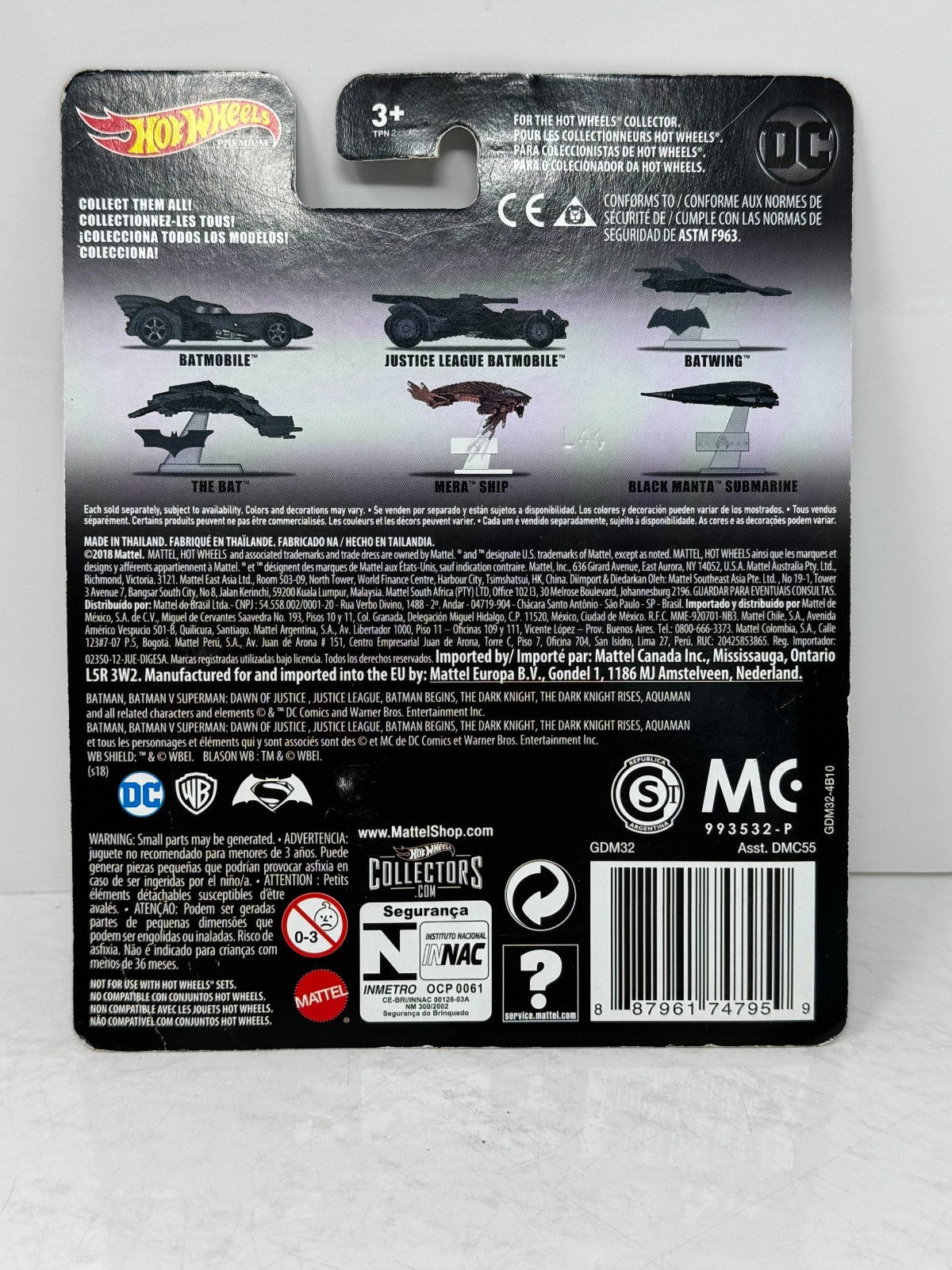 Hot Wheels Premium DC Batman The Dark Knight Rises The Bat 1:64 Diecast