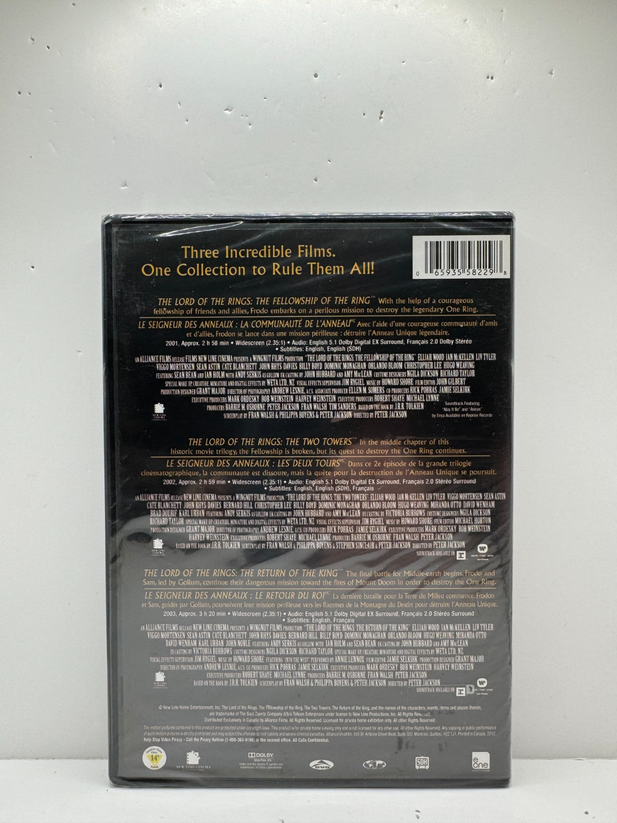 Lord of the Rings Collection (DVD) Fantasy