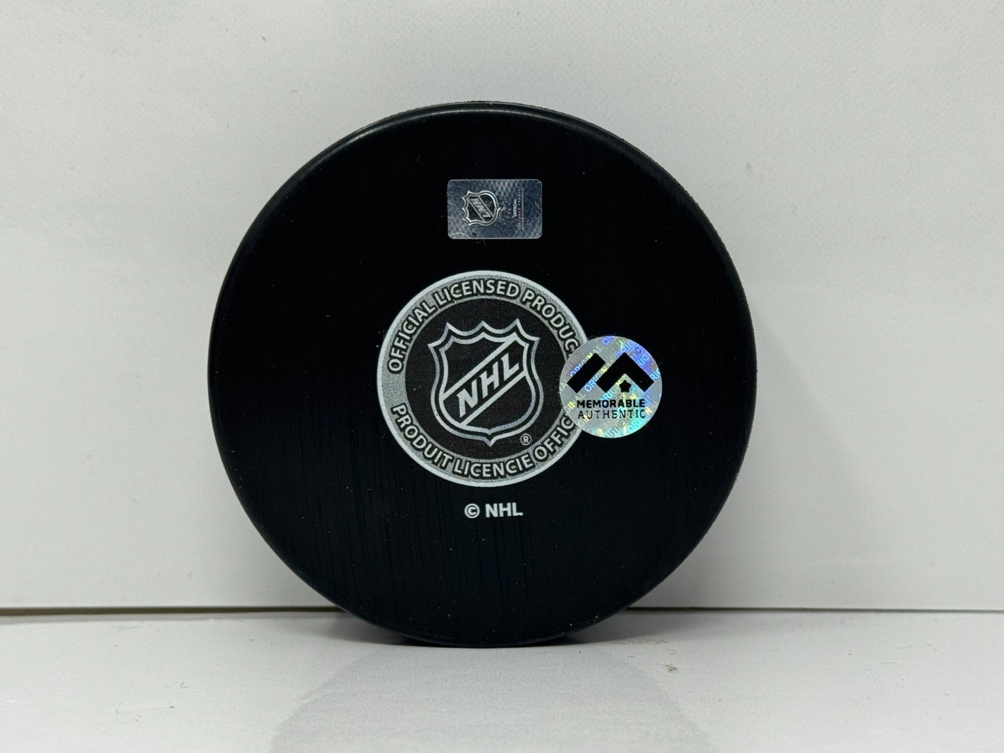 Jayce Hawryluk Vancouver Canucks Signed NHL Autograph Puck Silver Auto