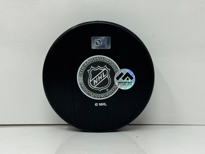 Jayce Hawryluk Vancouver Canucks Signed NHL Autograph Puck Silver Auto