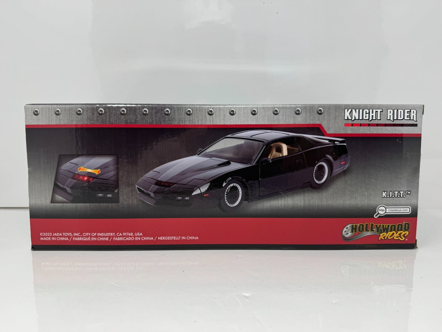 Jada Knight Rider K.I.T.T. Pontiac Firebird Trans Am w/ Lights 1:24 Diecast