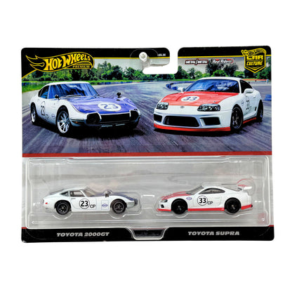 Hot Wheels Premium Car Culture Toyota 2000GT & Toyota Supra 2-Pack 1:64 Diecast