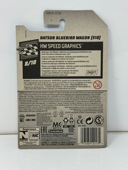 Hot Wheels HW Speed Graphics Datsun Bluebird Wagon (510) JDM 1:64 Diecast