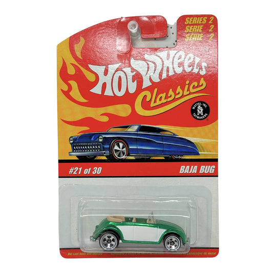 Hot Wheels Classics Baja Bug Green White 1:64 Diecast