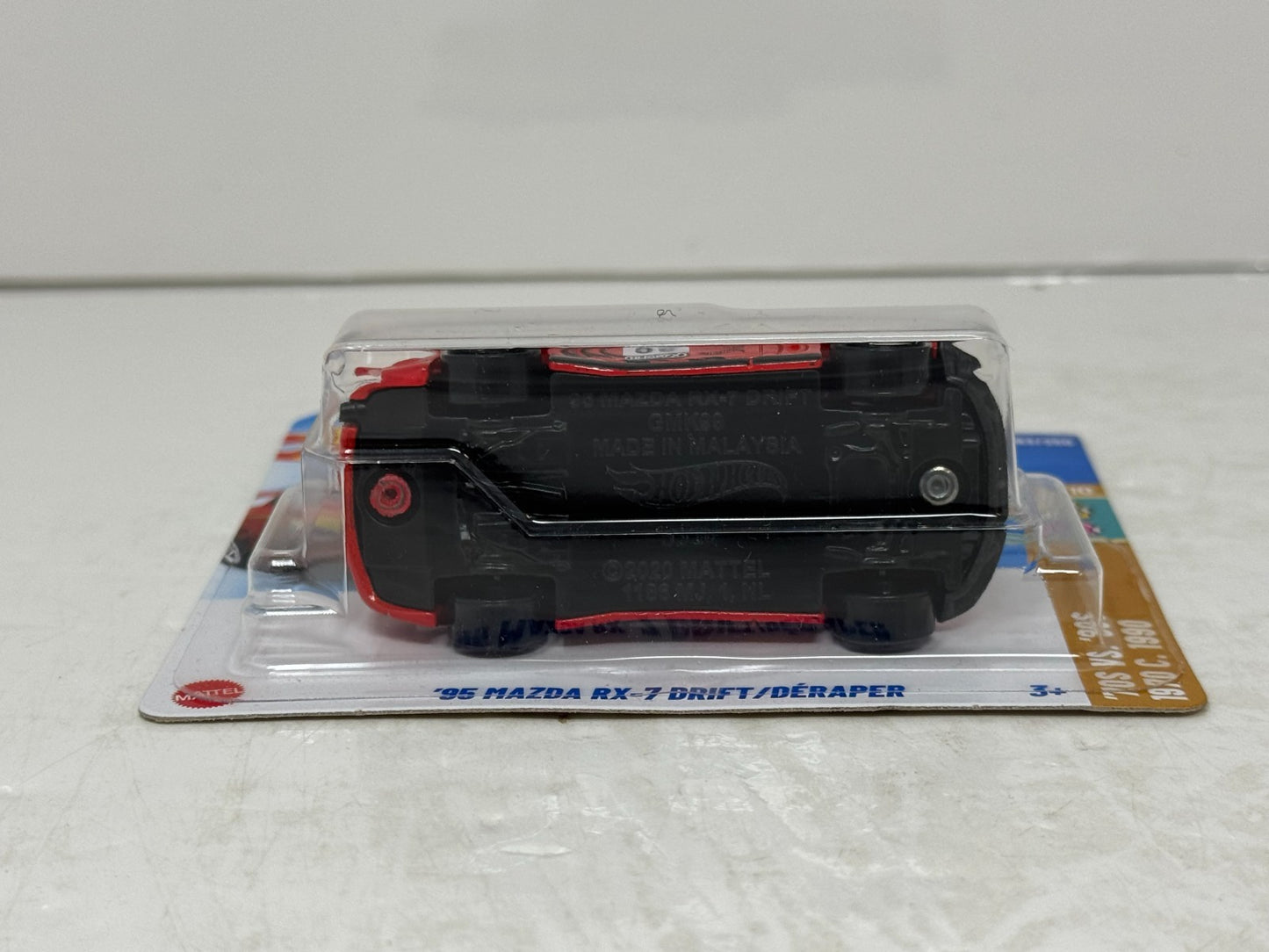 Hot Wheels 70s vs. 90s 1995 Mazda RX-7 Drift 1:64 Diecast Short Card