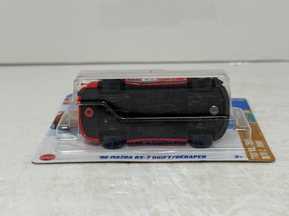 Hot Wheels 70s vs. 90s 1995 Mazda RX-7 Drift 1:64 Diecast Short Card
