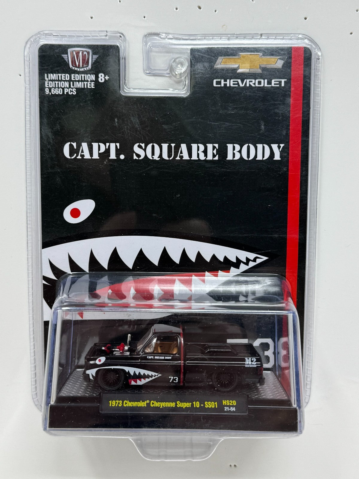 M2 Machines Capt. Square Body 1973 Chevrolet Cheyenne Super 10 1:64 Diecast