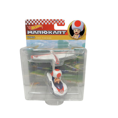 Hot Wheels Mario Kart Toad P-Wing + Plane Glider 1:64 Diecast