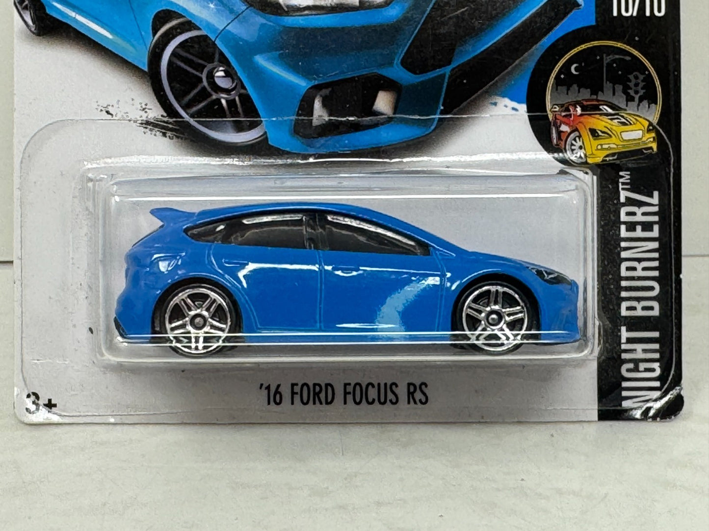 Hot Wheels Night Burnerz 2016 Ford Focus RS 1:64 Diecast PAINT WAVE ERROR