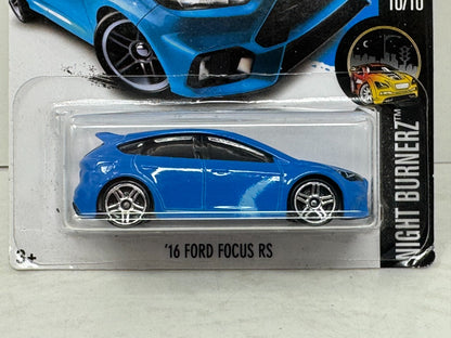 Hot Wheels Night Burnerz 2016 Ford Focus RS 1:64 Diecast PAINT WAVE ERROR