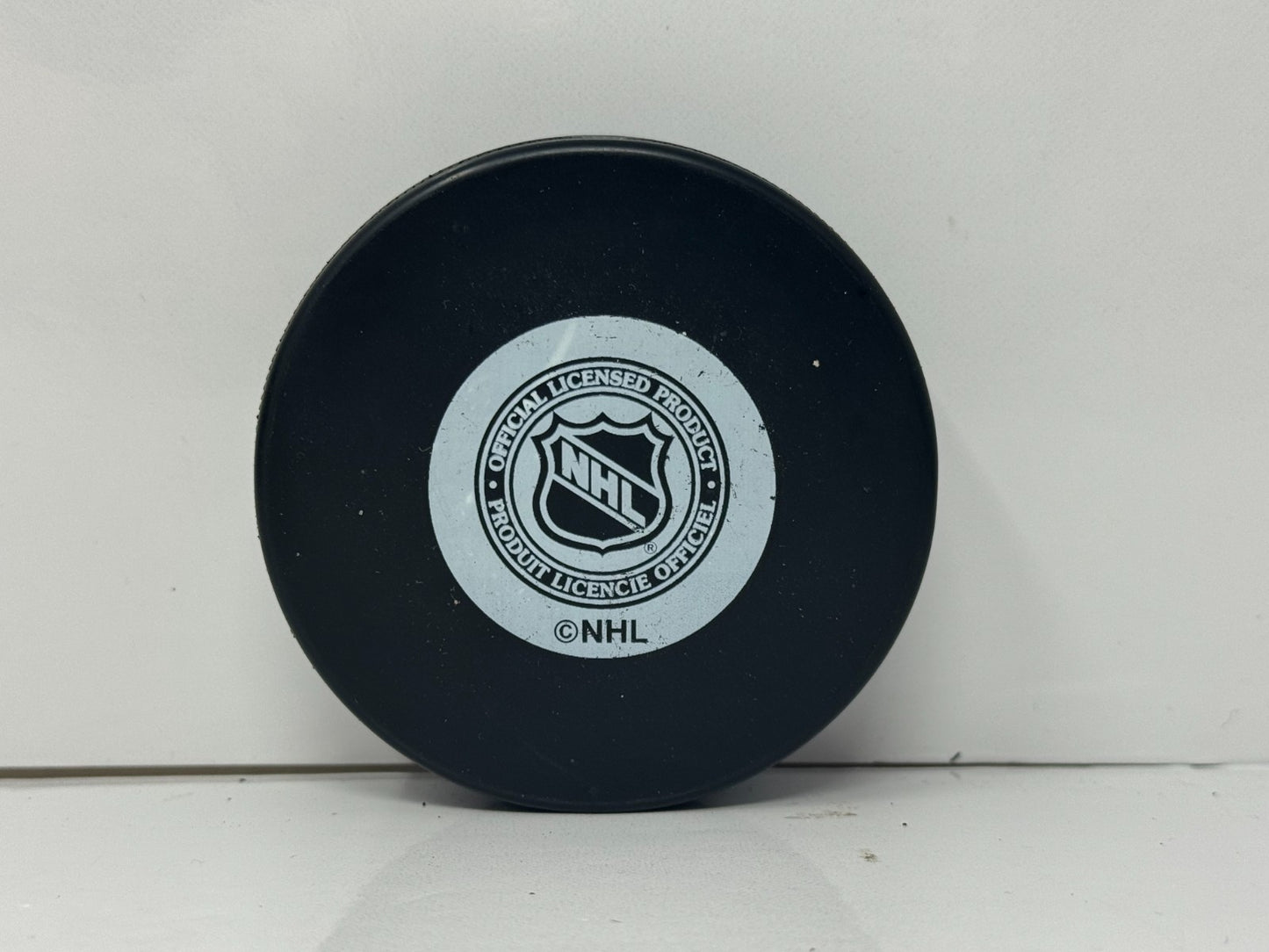 Chris Simon Washington Capitals Signed NHL Autograph Puck Silver Auto
