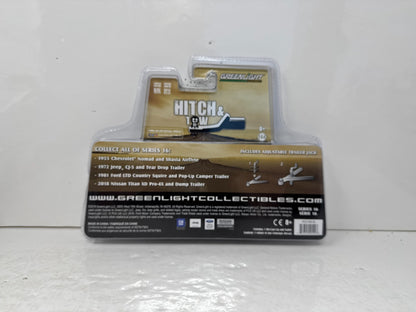 Greenlight Hitch & Tow 1972 Jeep CJ-5 & Tear Drop Trailer CHASE 1:64 Diecast
