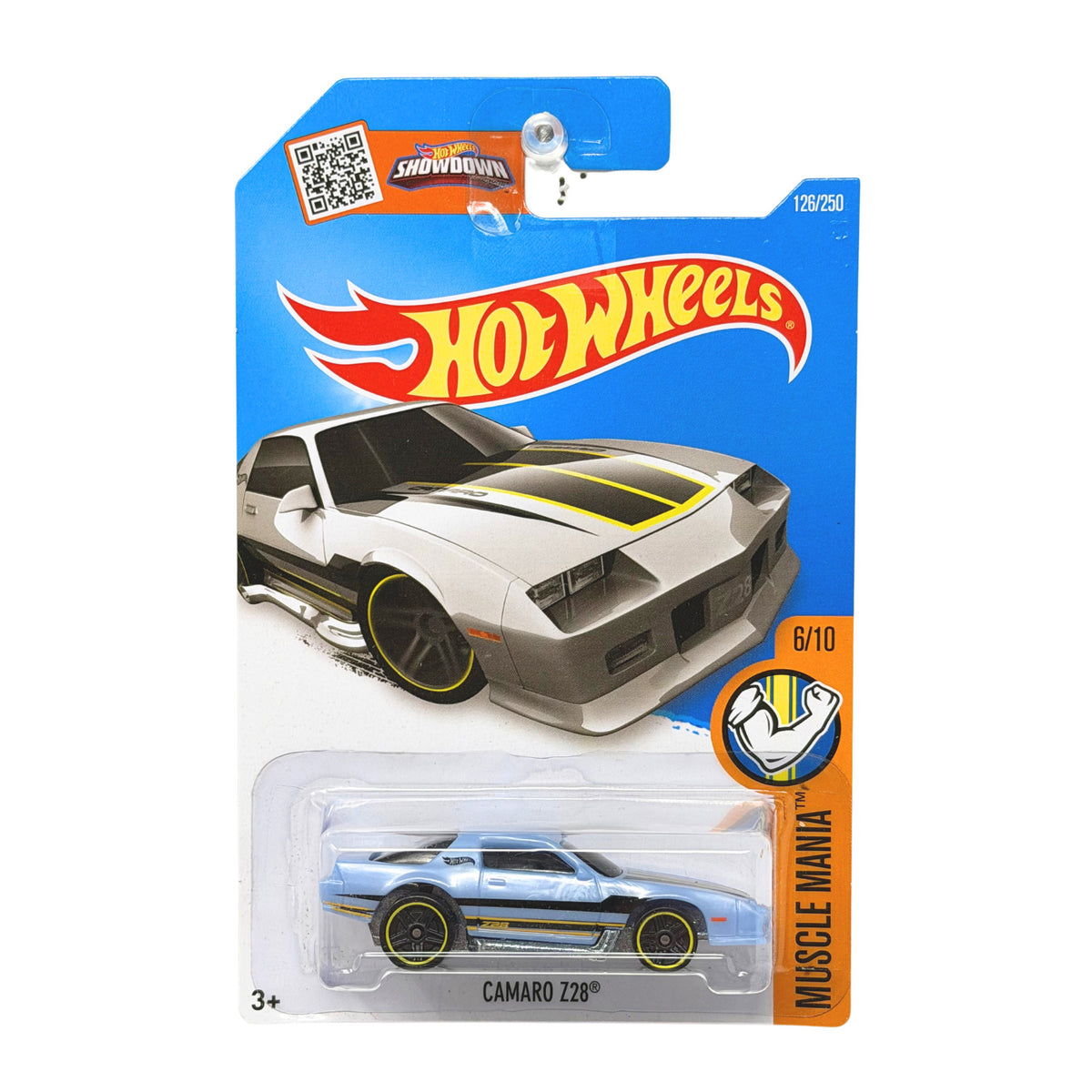 Hot Wheels Muscle Mania 1982 Camaro Z28 1:64 Diecast Light Blue