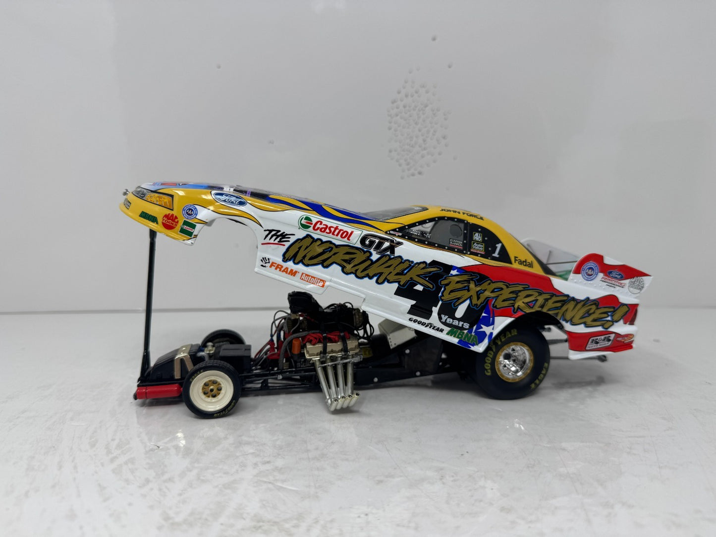 Action NHRA John Force 40th Anniv. Norwalk Raceway Park Castrol GTX 1:24 Diecast