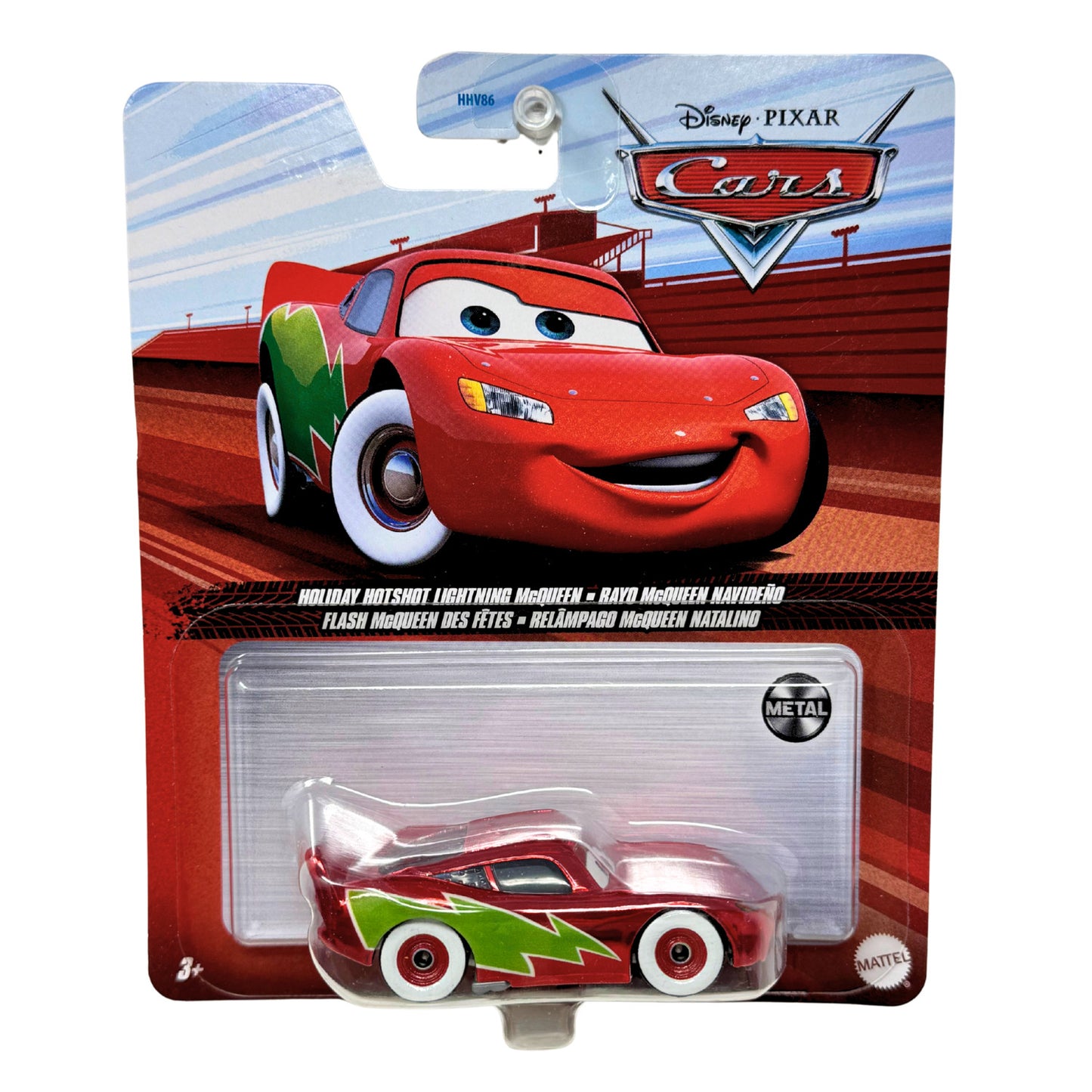 Disney Pixar Cars Holiday Hotshot Lightning McQueen Christmas 1:55 Diecast