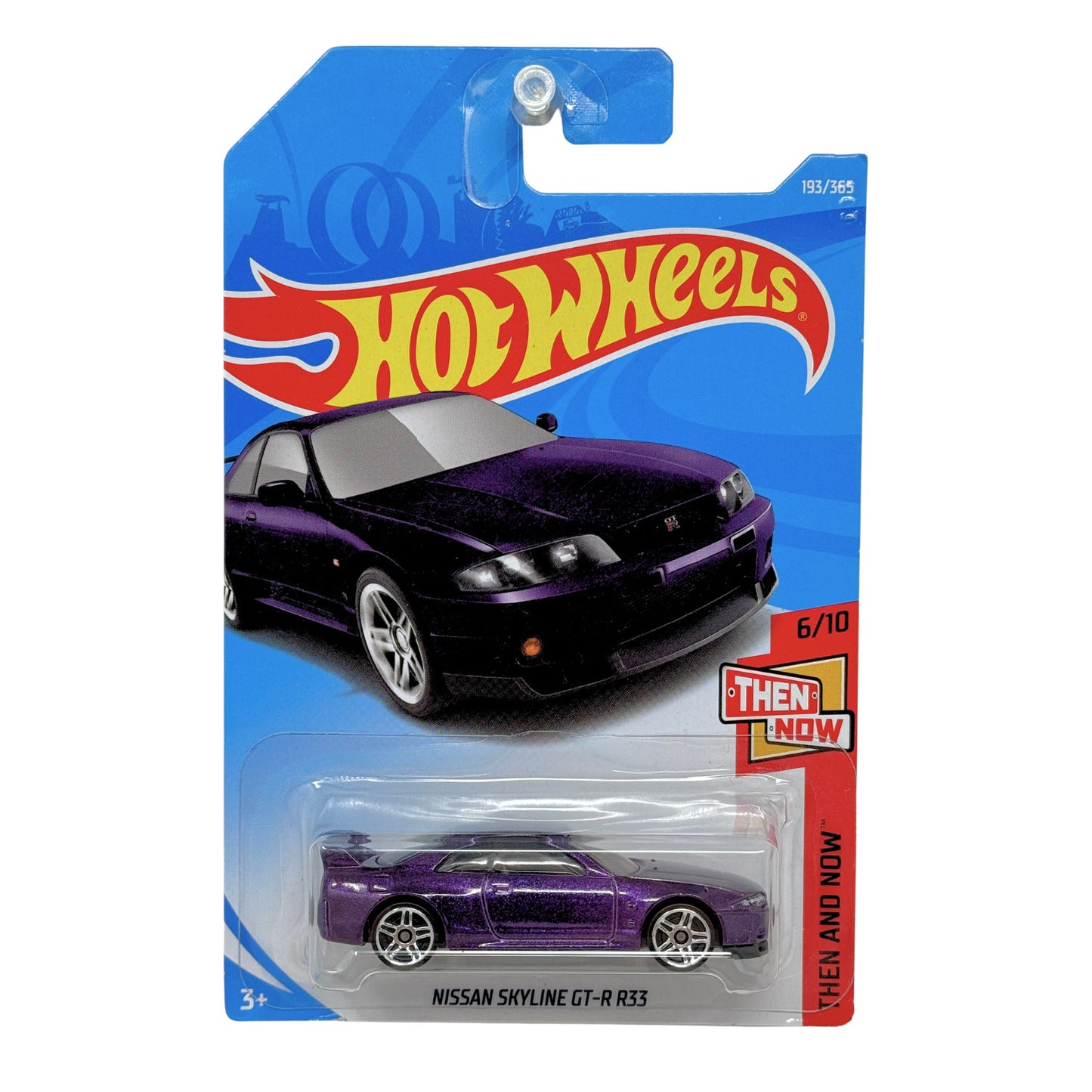 Hot Wheels Then and Now Nissan Skyline GT-R R33 1:64 Diecast Purple