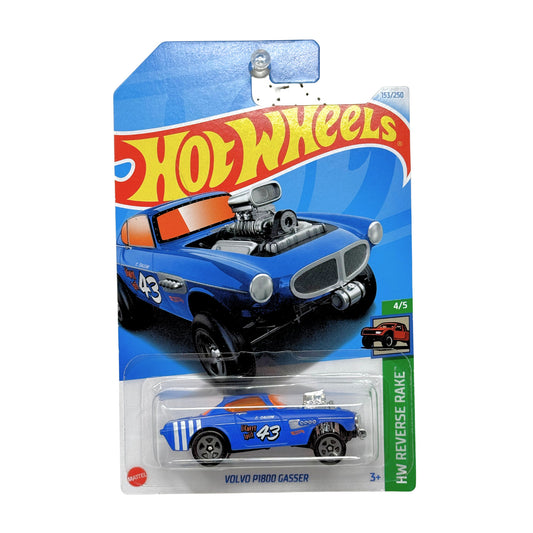Hot Wheels Reverse Rake Volvo P1800 Gasser 1:64 Diecast