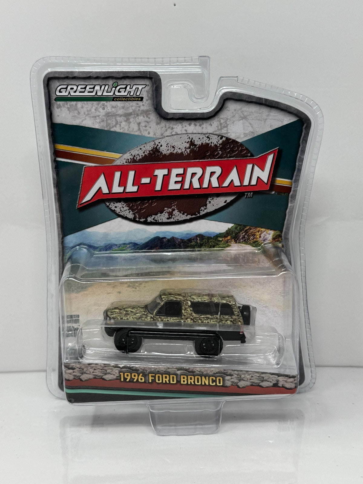 Greenlight All-Terrain 1996 Ford Bronco Camo 1:64 Diecast