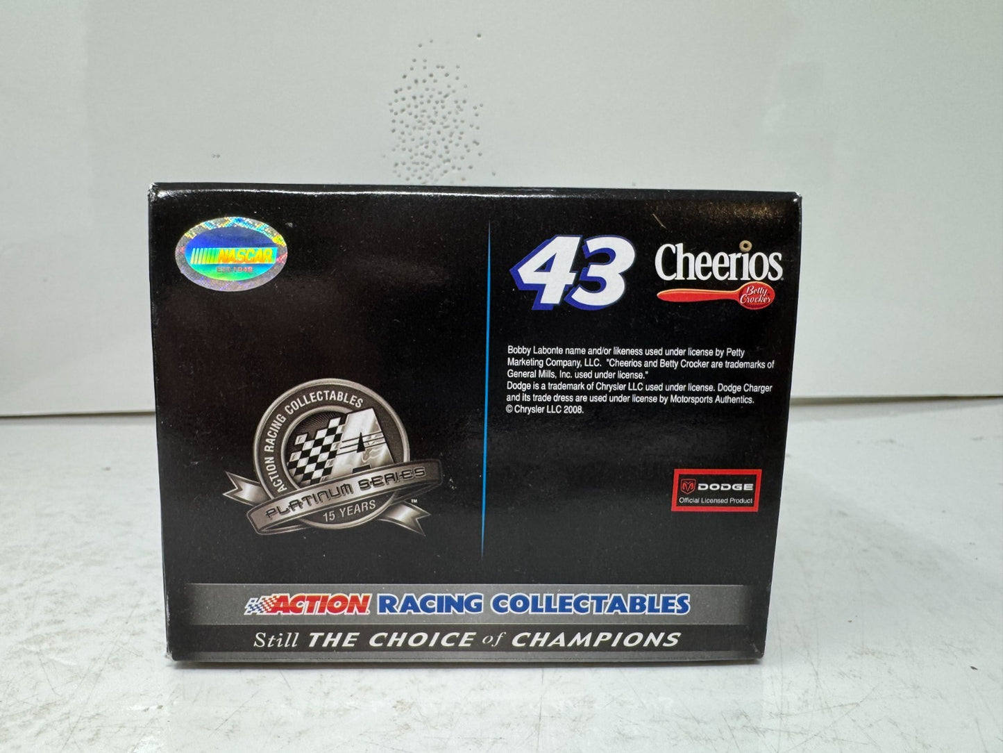 Action Nascar #43 Bobby Labonte Cheerios 2008 Charger 1:24 Diecast