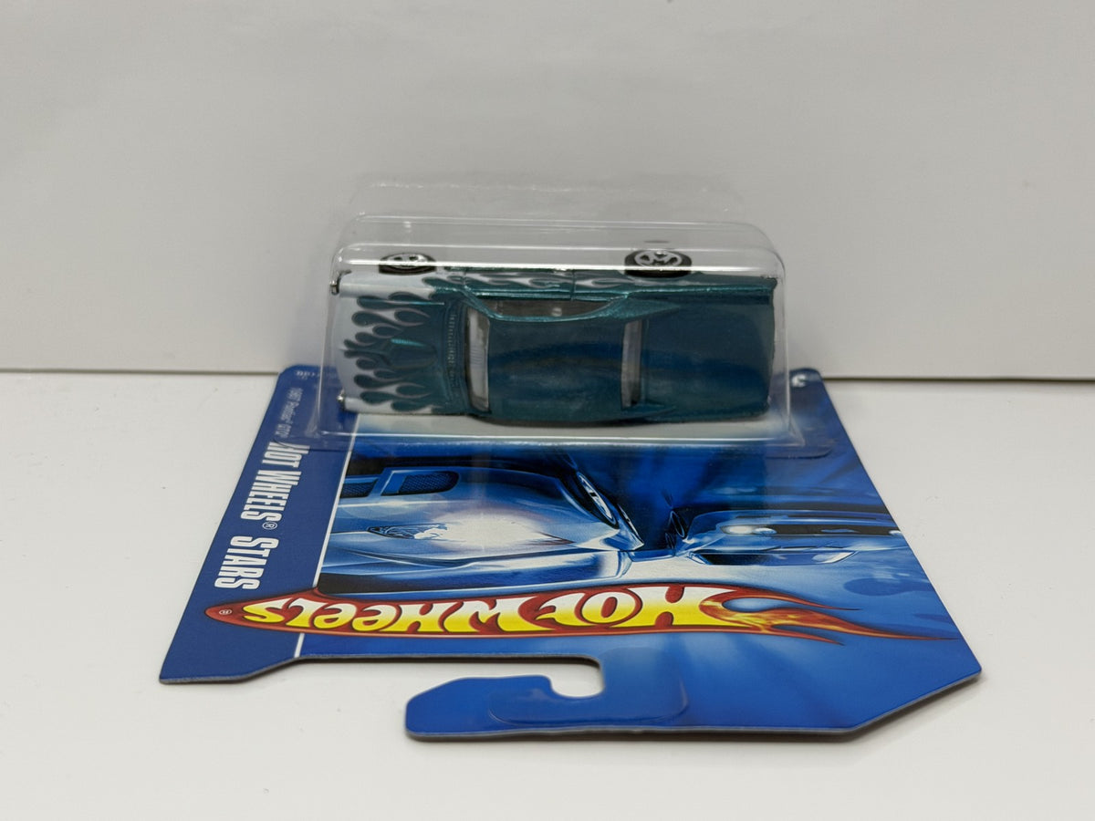 Hot Wheels Stars 1967 Pontiac GTO 1:64 Diecast Teal Flames