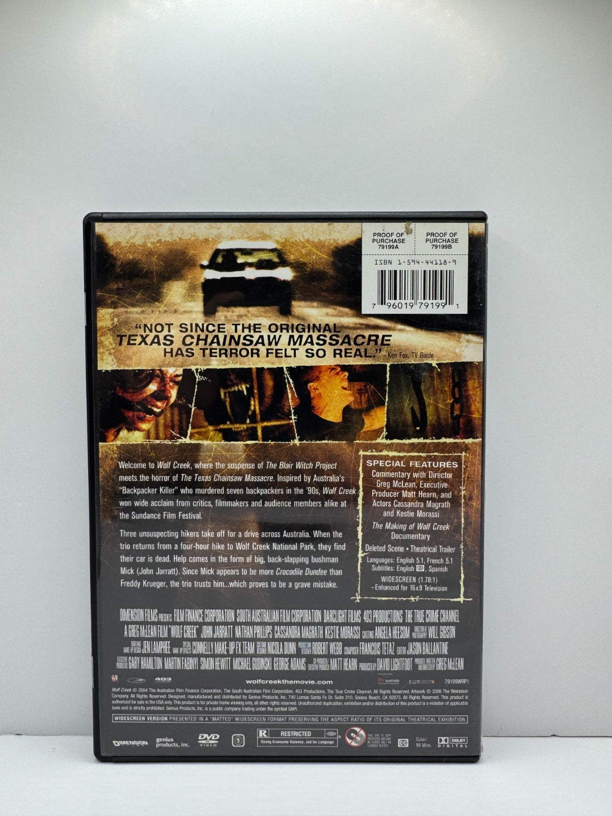 Wolf Creek (DVD) Horror Thriller