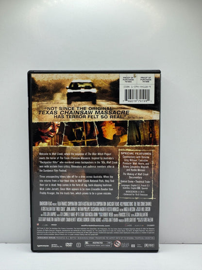 Wolf Creek (DVD) Horror Thriller