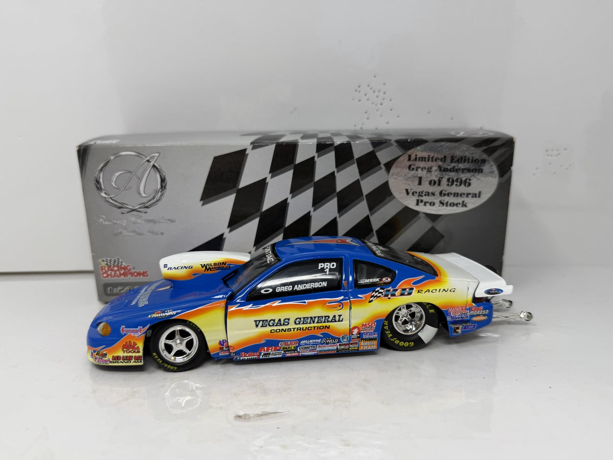 Racing Champions NHRA Greg Anderson Vegas General Pontiac Pro Stock 1:24 Diecast