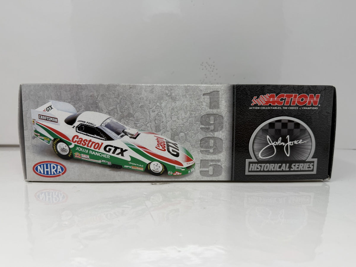 Action NHRA Historical John Force 1995 Pontiac Firebird Chrome 1:24 Diecast