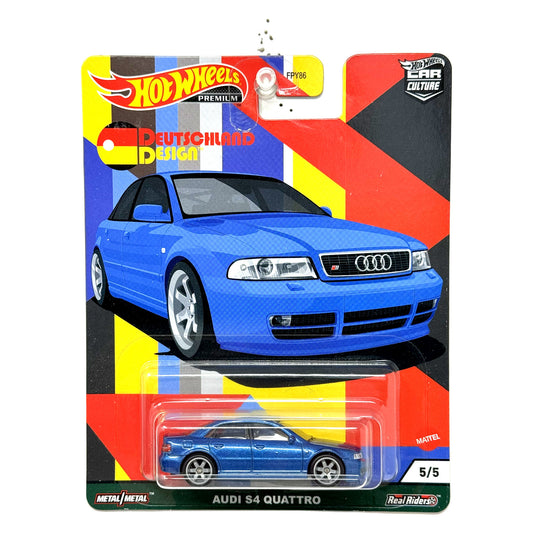 Hot Wheels Premium Deutschland Design Audi S4 Quattro 1:64 Diecast