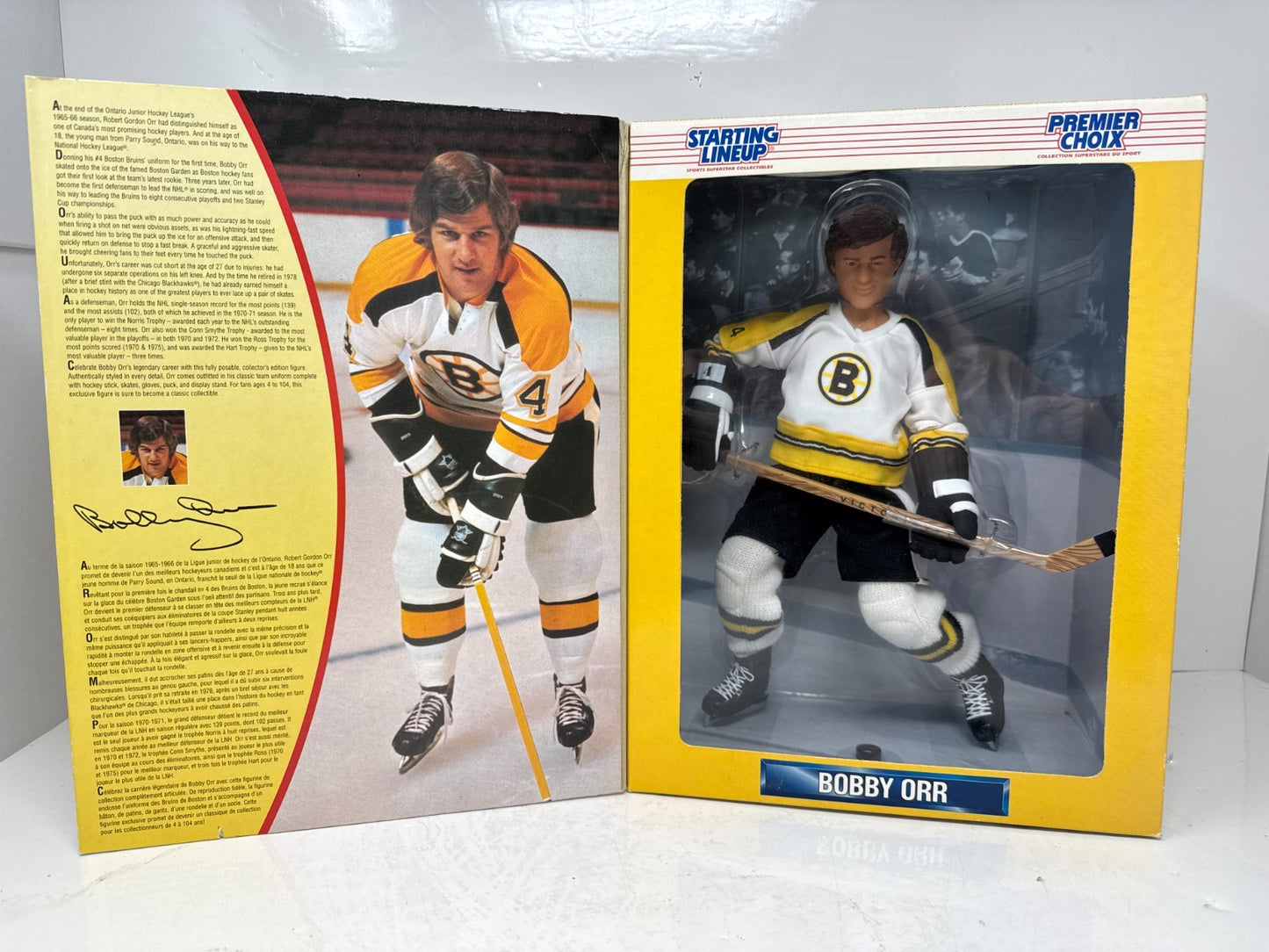 Hasbro Starting Lineup Bobby Orr Boston Bruins 12" Inch Hockey Figure