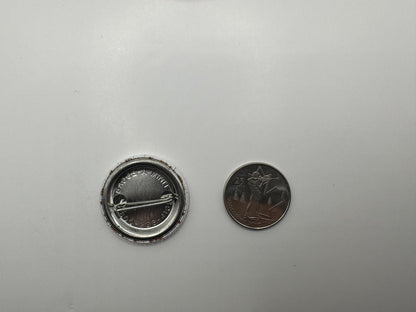 Text Home Alien Pin-back Button UDT1