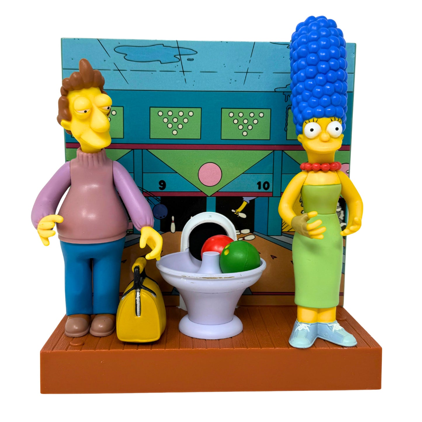 Simpsons World of Springfield Barney's Bowl-A-Rama Playmates Playset Diorama