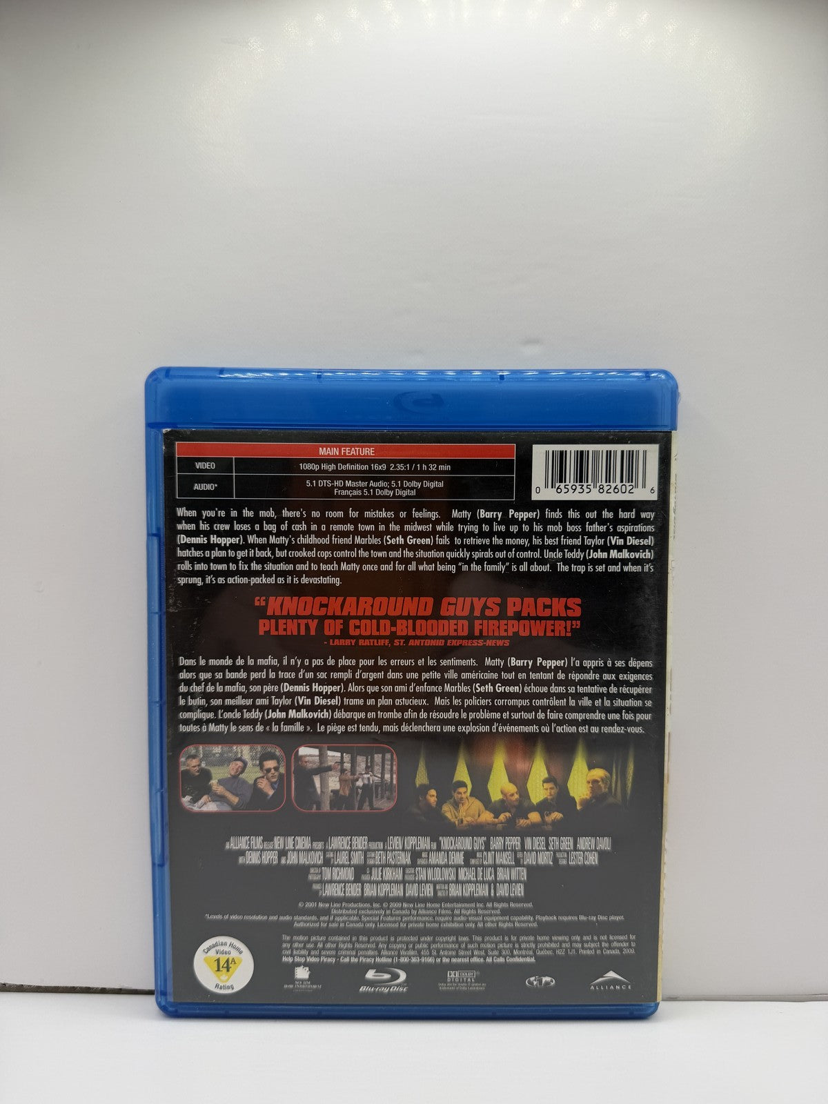 Knockaround Guys (Blu-ray) Barry Pepper Vin Diesel Crime Drama