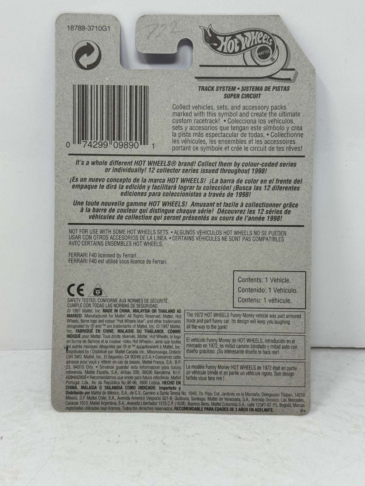 Hot Wheels Ferrari F40 1:64 Diecast