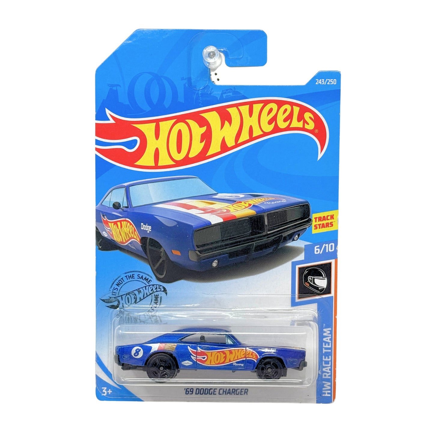 Hot Wheels Race Team 1969 Dodge Charger 1:64 Diecast Blue