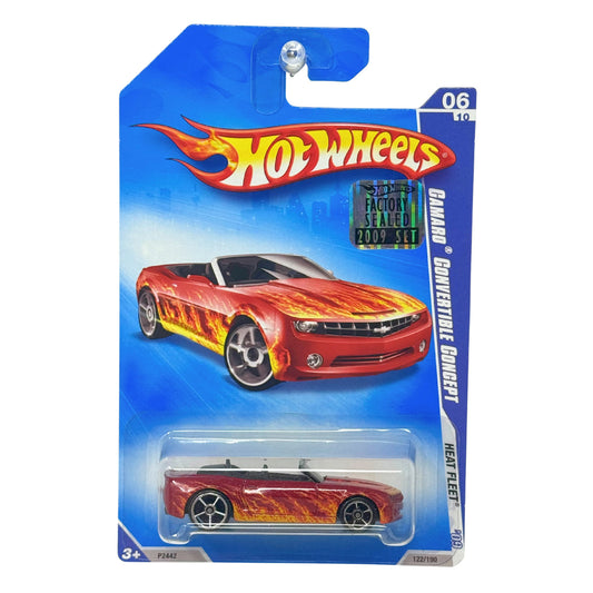 Hot Wheels Heat Fleet Camaro Convertible Concept 1:64 Diecast Factory Sealed Red