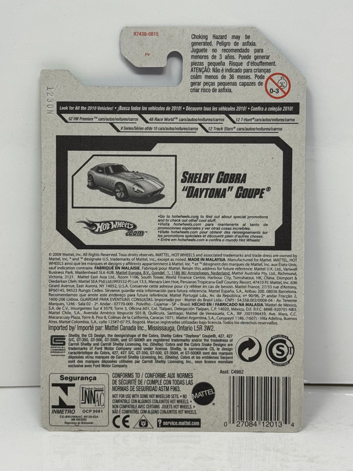 Hot Wheels Treasure Hunt Shelby Cobra Daytona Coupe 1:64 Diecast