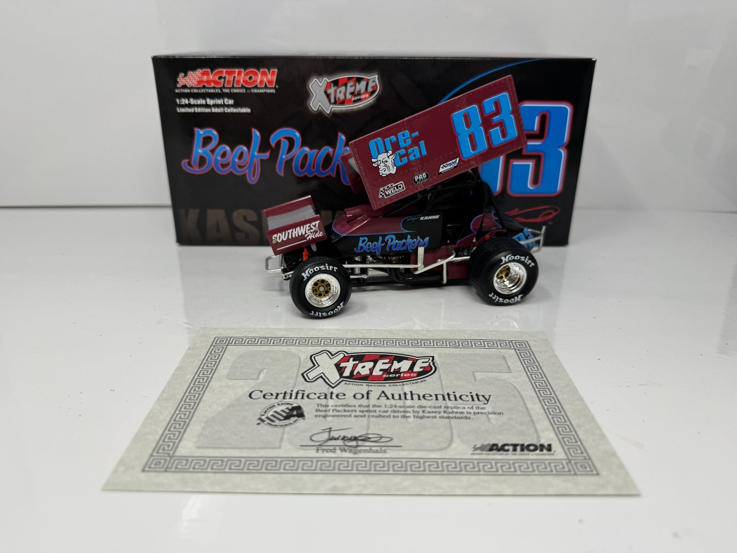 Action NASCAR Kasey Kahne #83 Beef Packers 2003 Sprint Car Xtreme 1:24 Diecast