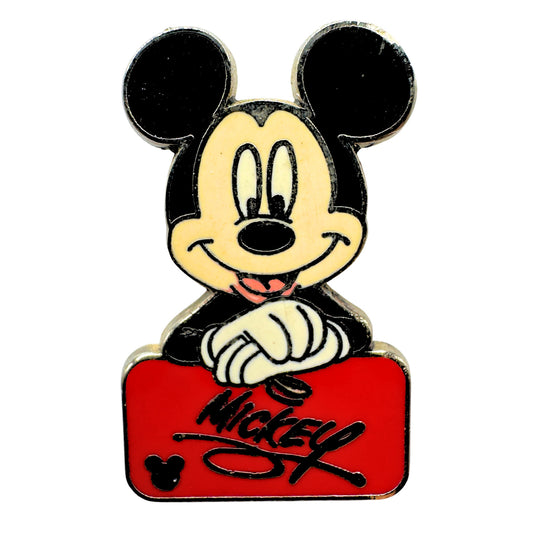 WDW Disney Mickey Mouse Autograph Red Cast Lanyard Series Trading Pin DC2S1