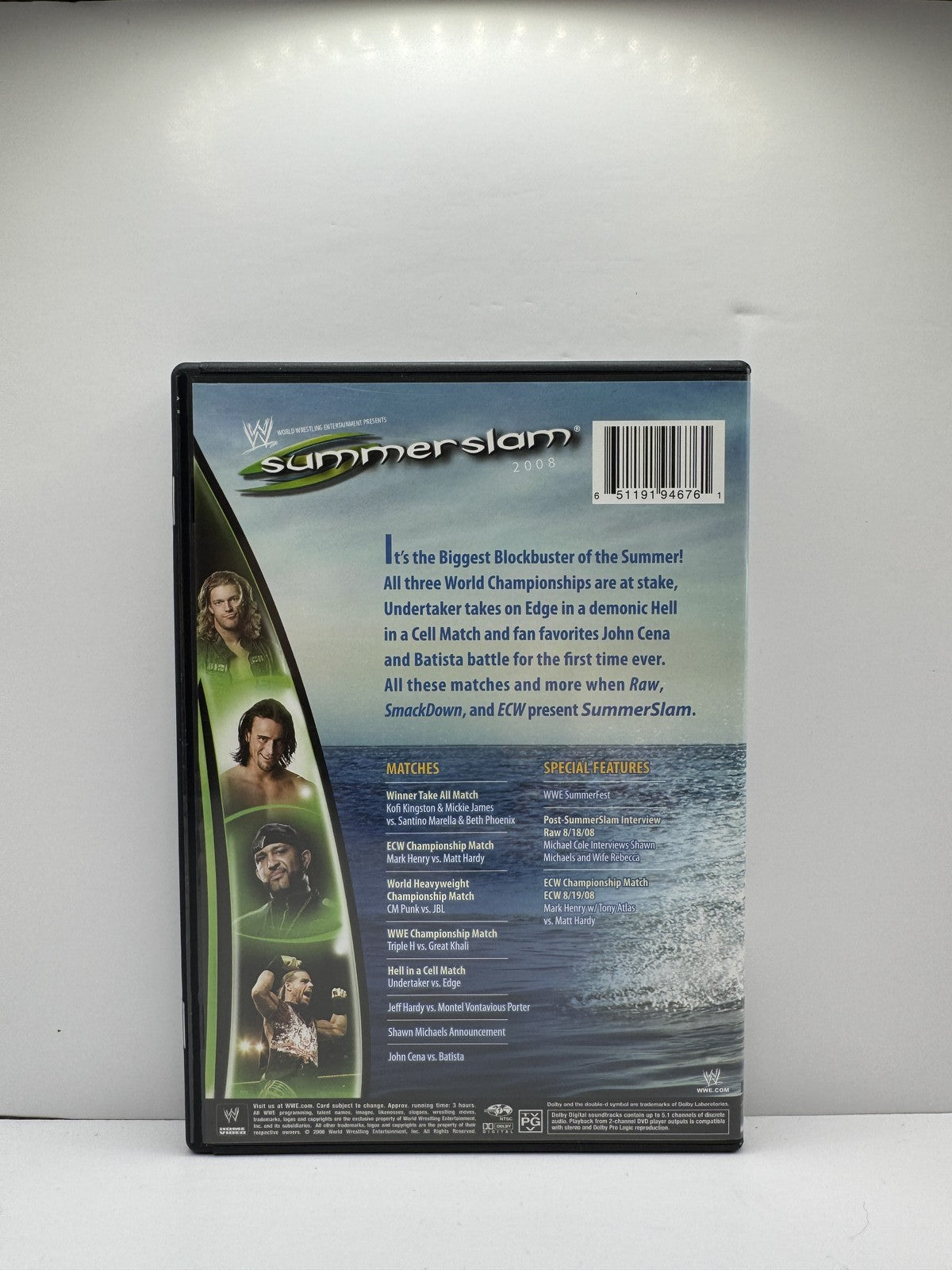 WWE SummerSlam 2008 (DVD) WWE Wrestling