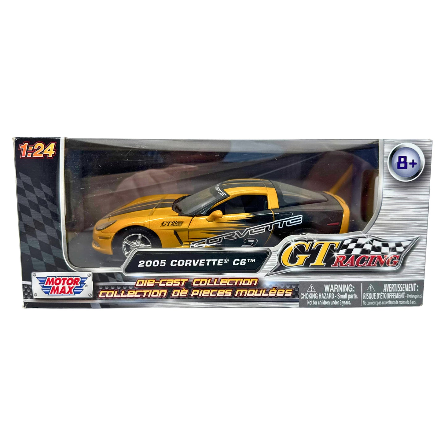 Motormax GT Racing 2005 Chevrolet Corvette C6 1:24 Diecast