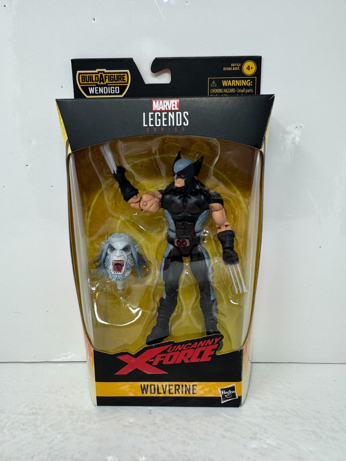 Marvel Legends Uncanny X-Force Wolverine Action Figure w/ Wendigo BAF Piece