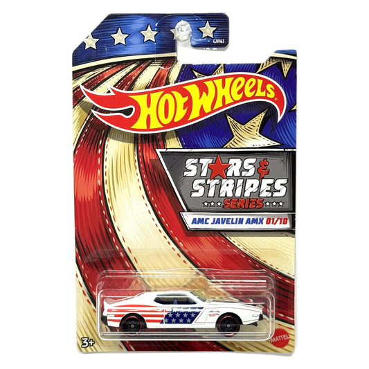 Hot Wheels Stars & Stripes AMC Javelin AMX 1:64 Diecast White