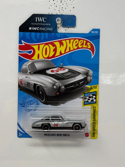 Hot Wheels Speed Graphics Mercedes-Benz 300 SL 1:64 Diecast Silver