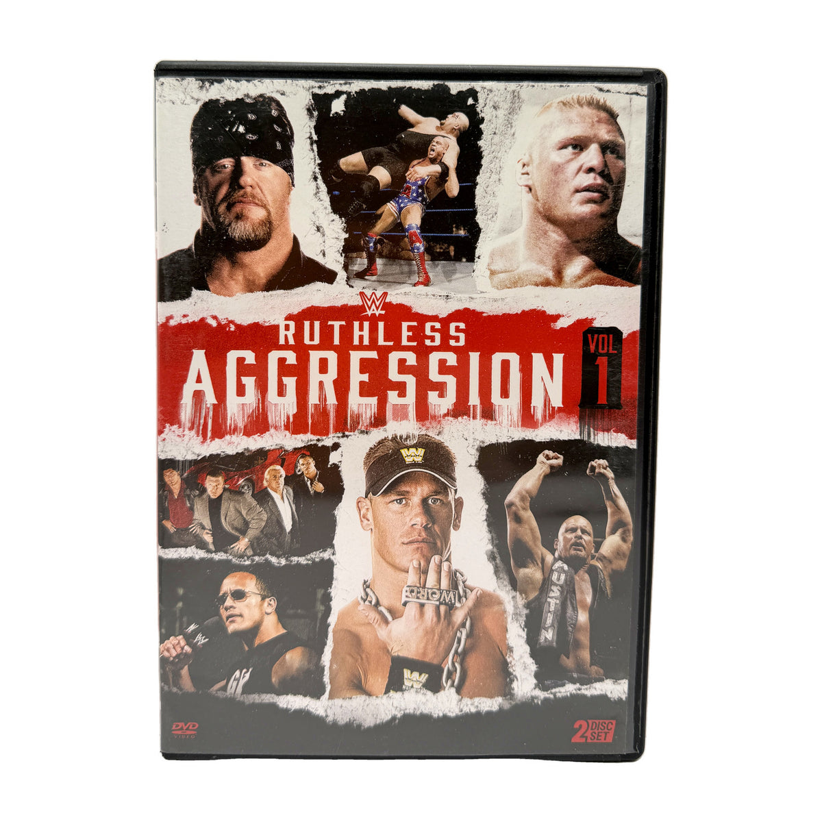 WWE Ruthless Aggression Vol. 1 2-Disc DVD John Cena Brock Lesnar Wrestling V2