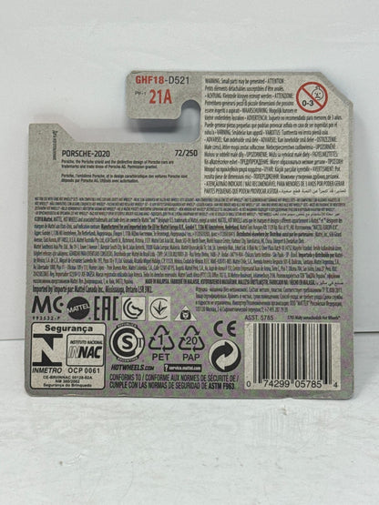 Hot Wheels Porsche 1996 Porsche Carrera 1:64 Diecast Short Card
