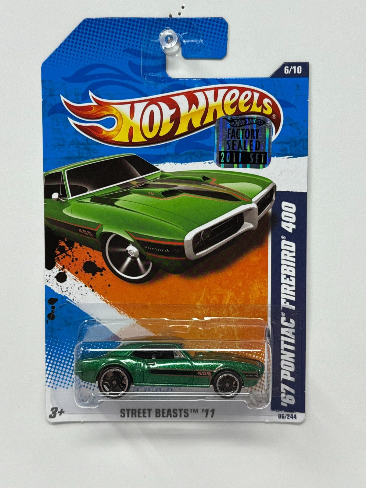 Hot Wheels Street Beasts 1967 Pontiac Firebird 400 1:64 Diecast Factory Sealed