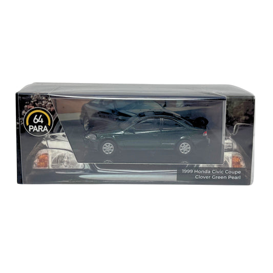 Paragon Para64 1999 Honda Civic Coupe Clover Green Pearl 1:64 Diecast