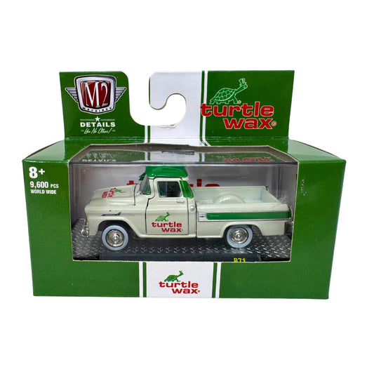 M2 Machines 1958 Chevrolet Cameo Truck Turtle Wax 1:64 Diecast