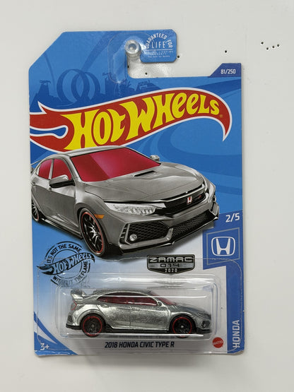 Hot Wheels ZAMAC Honda 2018 Honda Civic Type R 1:64 Diecast